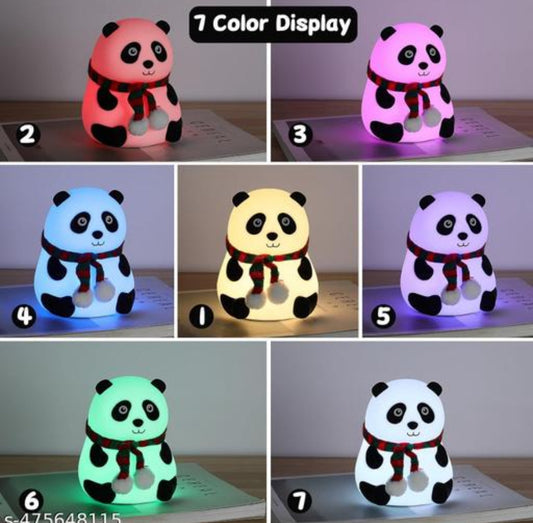 Rechargeable Silicone Panda Night Light For Kids