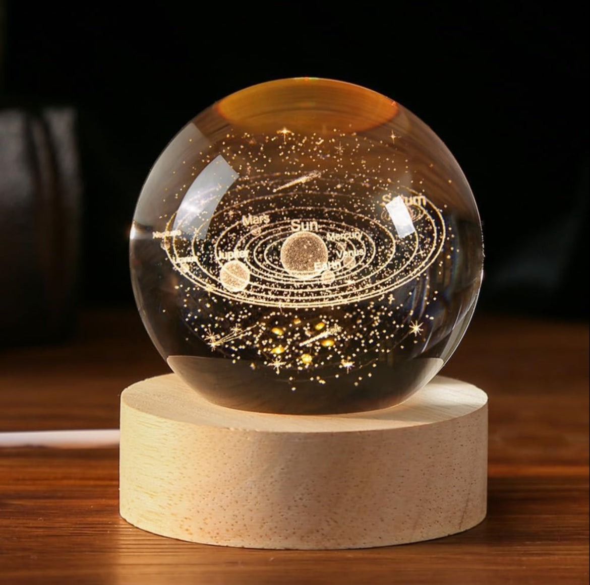 Multicolours 3D Solar System Lamp