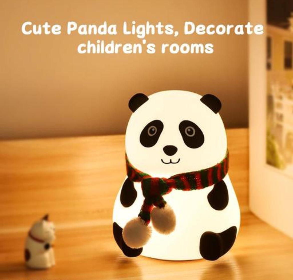 Rechargeable Silicone Panda Night Light For Kids
