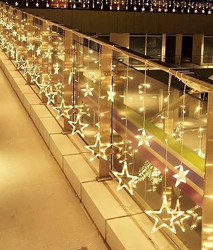 Star Curtain Lights | Warm White LED Light