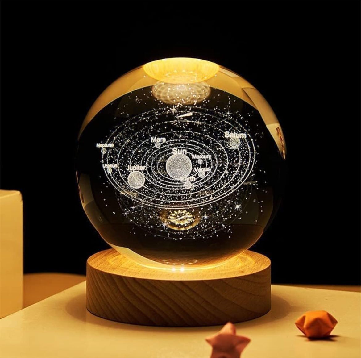Multicolours 3D Solar System Lamp