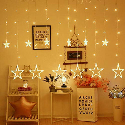 Star Curtain Lights | Warm White LED Light