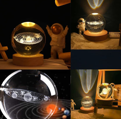 Multicolours 3D Solar System Lamp